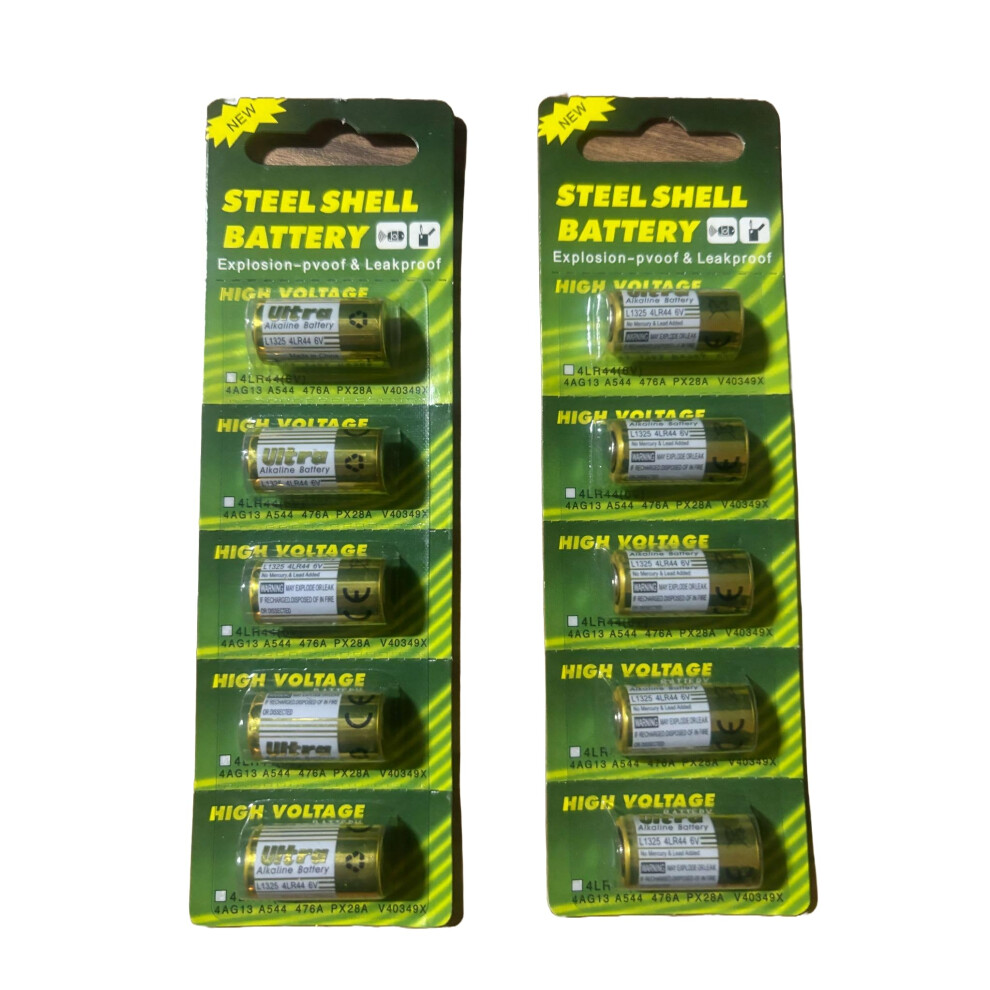 Sivitec Digital 4Lr44 A544 6V Alkaline Battery, Pack Of 10 5009973306312