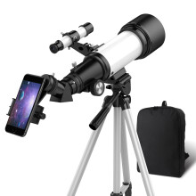 Telescope, Telescopes for Adults, 70mm Aperture 400mm AZ Mount, Telescope for Kids Beginners, Fully Multi-Coated Optics, Astronomy Refractor with Tri