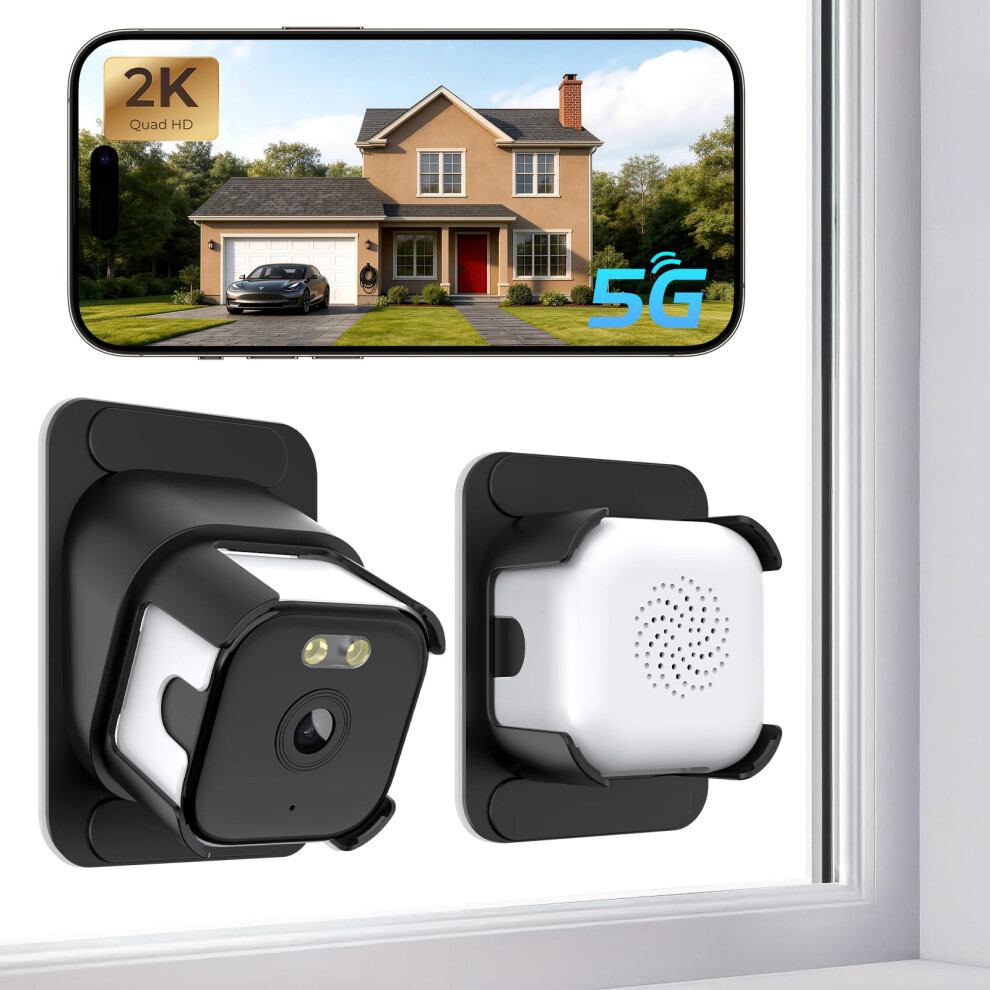 Apexxus Safeview Window Camera 3Mp 2K - Indoor Security Camera For Looking Outside, 2.4Ghz & 5Ghz Wifi Window Security Camera,Chromax Ai Color Night 5009384875568