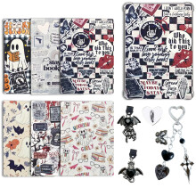 Bubaxuce 6 PCS 17 cm x 12 cm Clear Back Insert Compatible with Kindle Paper White 11th to 12th Generation Soft Silicone Beaded Strap Charm Accessory