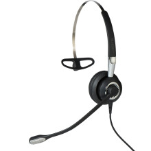 Jabra Biz 2400 II Quick Disconnect On-Ear Mono Headset - Ultra Noise-cancelling and Corded Lightweight Headphone with HD Voice and Soft Head Cushioni
