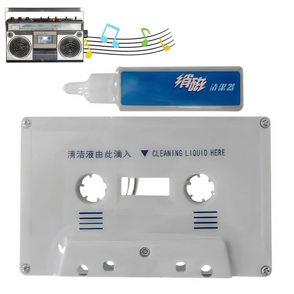 Clean Cassette Tapes Head,Cassette Head Cleaner & Demagnetizer For Cassette Player,Care Maintenance Kit With Cassette Audio Cassette Clean,Capstan Cl 5004036680088