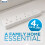 Status STATUS 4 Way Socket Extension Lead, 1m Cable, White (4WS1M20) 2