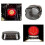Smoked Motorcycle LED Tail Lights for 2002-2010 Dynas License Plate Light 2