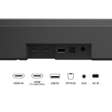 Hisense AX3120G 3.1.2 Channel 360W Dobly Atmos Soundbar with Wireless Subwoofer and Up Firing Speakers