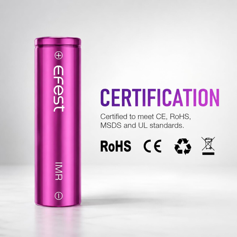 Photos - Battery Efest 3000 Rechargeable   - 35A Robust Output, Extended Capacity, Versatile Compatibility, Highly Stable, wit [Single]