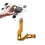 10PCS Left Microphone Flex Cable V2.0 for PS5 Game Console Dual Sense Inner Ribbon Cables Replace for PS5 Controller 5