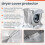 2X Front Load Laundry Dryer Covers Washing Machine Cover Dustproof Home Storage Cover Waterproof Case Sunscreen,L 7