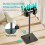 PEGZONE Height Adjustable Speaker Stands Pair, 33.4"-44.0", Black 4