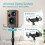 PEGZONE Height Adjustable Speaker Stands Pair, 33.4"-44.0", Black 3