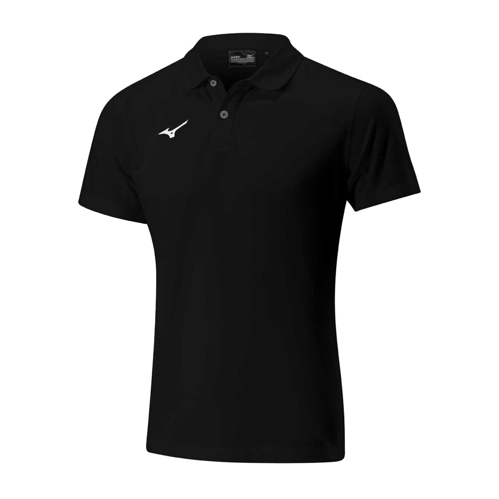 Mizuno (Xl, Black) Mens Shizuoka Free Time Polo Shirt