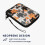 kwmobile Neoprene e-Reader Pouch Size 6" eReader - Universal eBook Sleeve Case with Zipper, Wrist Strap - Orange/Black/White 6