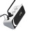 7 in 1 Desktop Corner Power Strip 2 Meter Extension Cord Power Socket with Small Night Light and Clock-EU Plug 1