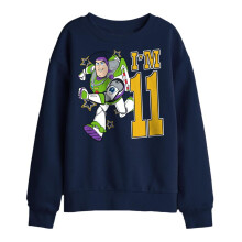 (5-6 Years, Navy) Toy Story Childrens/Kids I'm 11 Buzz Lightyear Birthday Sweatshirt