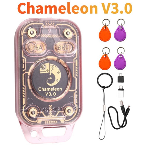 Chameleon V3.0 RFID  Chip Reader  Card Emulator+2XUID/CUID Keychain ID IC Tag Copyer NFC Reader Writer 1