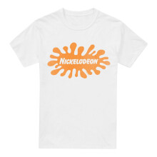 (5XL, White) Nickelodeon Mens Retro Splat Logo T-Shirt