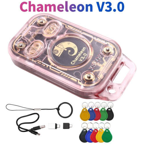 Chameleon V3.0 RFID  Chip Reader  Card Emulator+5XUID/CUID Keychain ID IC Tag Copyer NFC Reader Writer 2