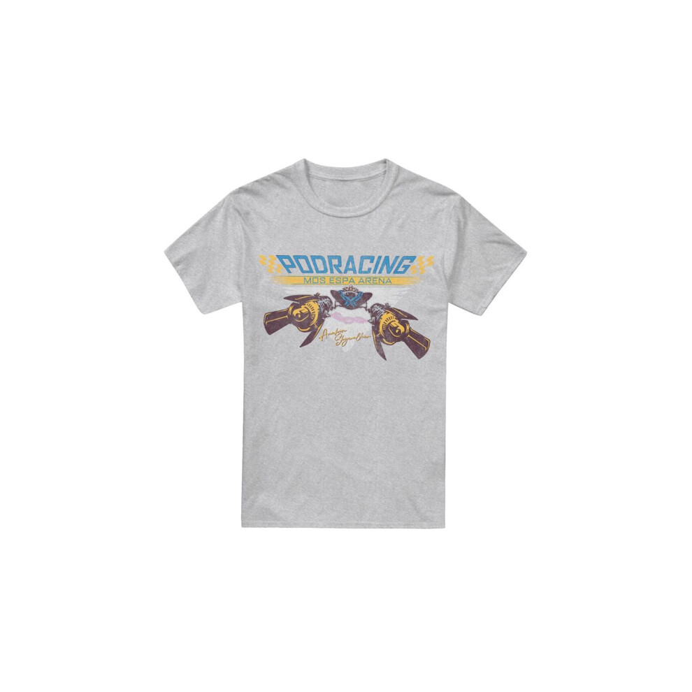 Star Wars (Xxl, Sport Heather) Mens Racer Anakin Skywalker T-Shirt Multicoloured