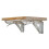 Suporte de Ângulo Dobrável de Aço Inoxidável, Prateleira Triangular, Suporte Pesado, Suporte Ajustável para Parede, 10 Polegadas 7