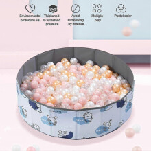 (Black) 100pcs Ball Pit Balls Thickened Odor-free High Elastic Safe Bite-resistant Entertainment Pe Material Macaron Color Pit Balls Kids Gift