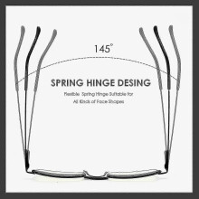 (100 Diopters) 3 Pack Slim Pocket Reading Glasses For Men Women Blue Light Blocking Compact Readers Spring Hinge Me-Yvan