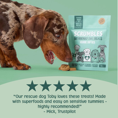Scrumbles Scrumbles Softies, Plant Based Dog Training Treats, 90g 1
