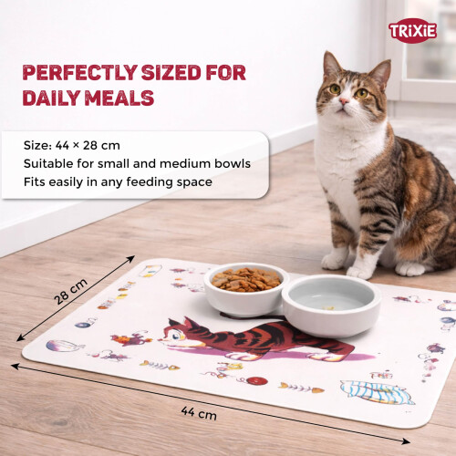Trixie Trixie Comic Cat Print Place Mat, 44 x 28 cm (1 unit) 2
