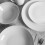 Porcelain Side Plate White Dessert Dish Round Scratch Resistant Dinnerware 19cm 2