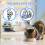 Soft Adjustable Pet Recovery Collar & Cone - Stops Licking, Post-Surgery Use - Grey, Small/L 6