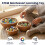 HAKACC 66Pcs Glass Marbles, 3 Sizes, Mixed Patterns, Assorted Colours 6