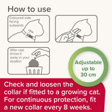 Beaphar – Soft Flea Collar for Cats – Twin Pack - Repels Fleas For up to 8 Weeks – Adjustable Fit With Quick Release Safety Buckle – For Cat