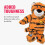 KONG KONG Wild Knots Tiger Medium/Large Dog Toy 6