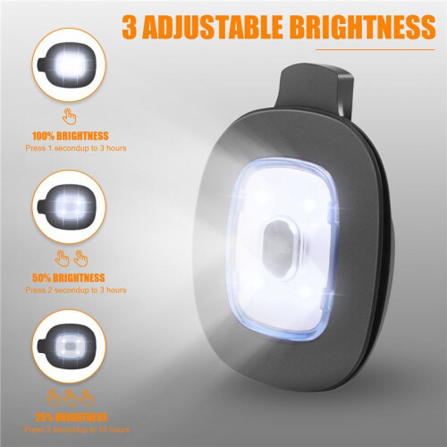 USB Rechargeable Light for LED Knit Beanie Hat, 4 Pieces, Strong Medium and Weak Light Mode LED Hat Light USB LED Lights 1