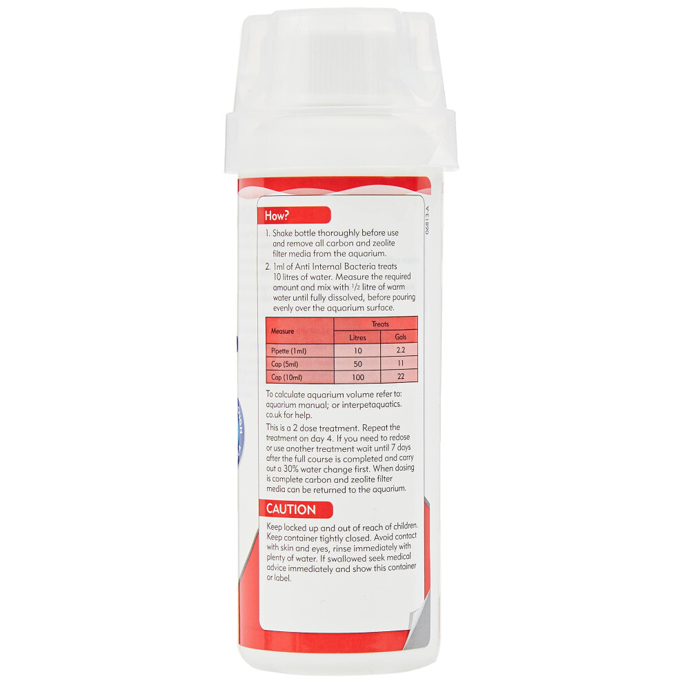 Interpet Anti Bacteria Aquarium Fish Treatment, 100 Ml, Clear