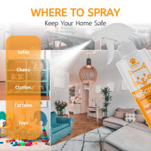 No Scratch Natural Cat Deterrent Spray Indoor and Outdoors | Cat Repellent Spray