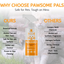 No Scratch Natural Cat Deterrent Spray Indoor and Outdoors | Cat Repellent Spray Anti Scratch Deterrent to Protect your Home | 250ml