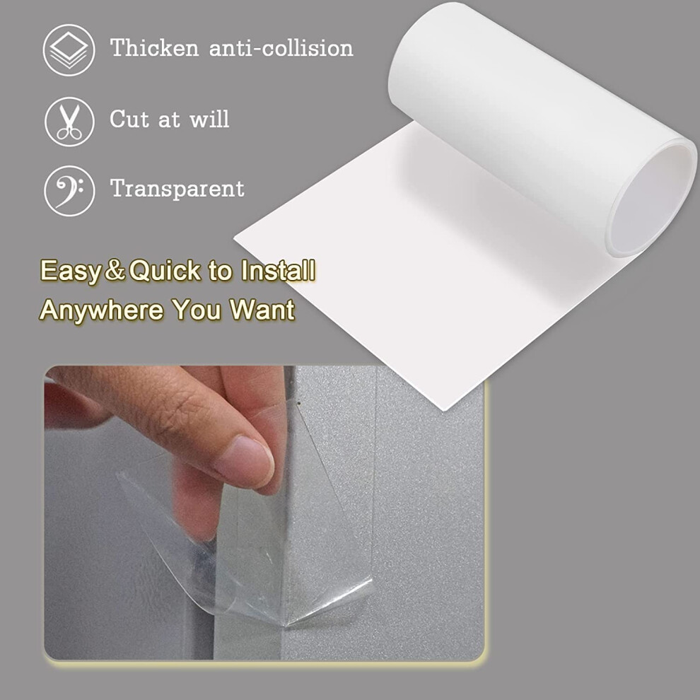 Qianshouyan Cat Anti Scratch Tape (44Cm X 3M) Transparent Anti Scratch Furniture Protector, Wear And Scratch Resistant Cat Scratch Deterrent Sticky Paws