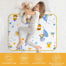 Aolso Potty Training Bed Pads, Bed Protector for Kids, 70 * 90cm Bed Wetting Mattress Protector Bed Wetting Sheets Mats, Absorb Water Pads Toddler Sh