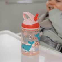 Nuby Mighty Swig Water Bottle - No Spill Active Toddler Sippy Cup | 360 ml / 12 oz | Carry Handle | Dishwasher and Microwave Safe | Suitable Beaker f