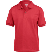 (S, Red) Gildan DryBlend Childrens Unisex Jersey Polo Shirt (Pack Of 2)
