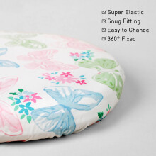 GLLQUEN BABY 4Pack Moses Basket Fitted Sheets Newborn Pram Sheets Fitt