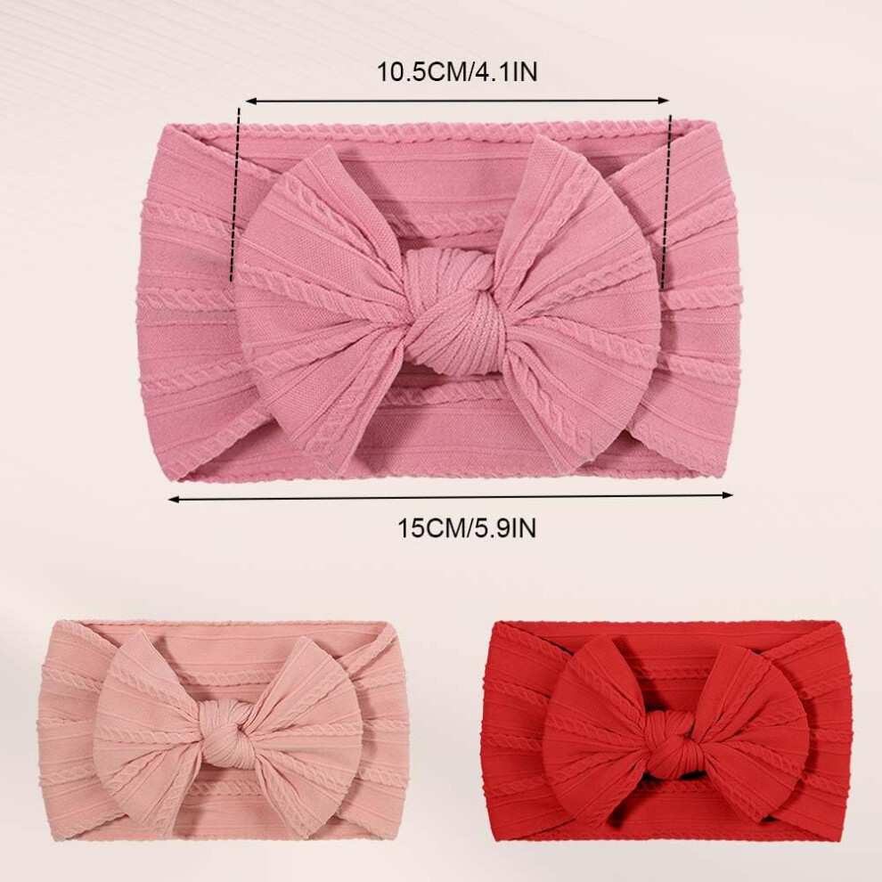 Diuli Baby Girl Headbands 6 Pcs Baby Bows Headbands Stretchy Soft Baby