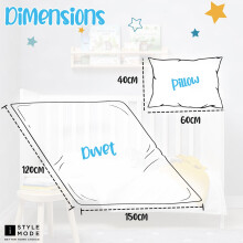 Cot Bed Duvet 45 Tog – Lightweight Soft Snug Nursery Quilt for Kids To