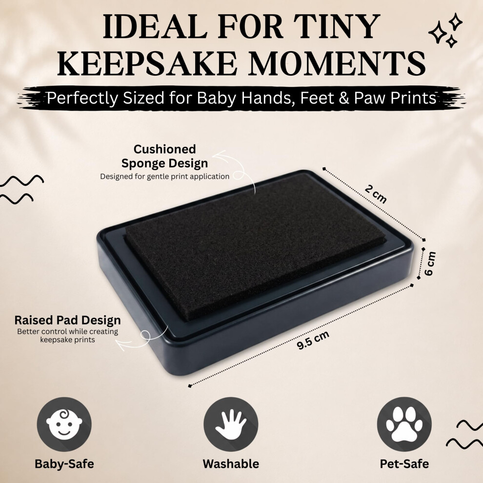 Reigndrop Ink Pad For Baby Footprint Handprint Creates Impressive Lo