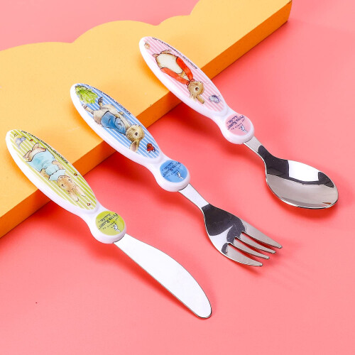 Peter Rabbit Children's Kids 3pcs Cutlery Set -