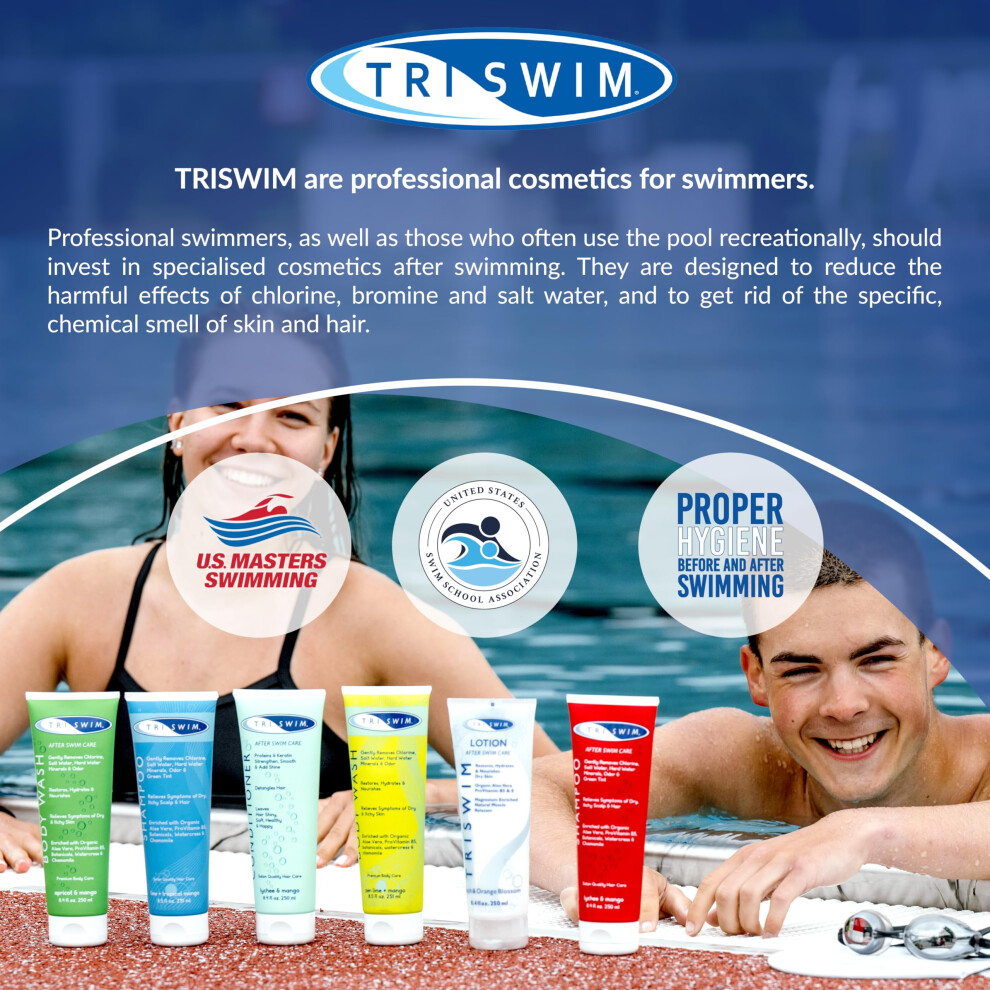 Triswim Junior After Swim Hair & Body Wash For Kids | Removes Chlorine, Salt And