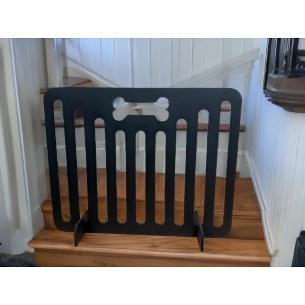 Party Decor See-Through Dog Barrier, Versatile Freestanding Dog Gate, Indoor Wood Fence (Black, 51 X 75 Cm/Small Dogs)