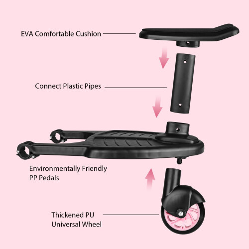 Shoze Buggy Board with Seat Buggy Board Compatible With Pushchairs Ext 2