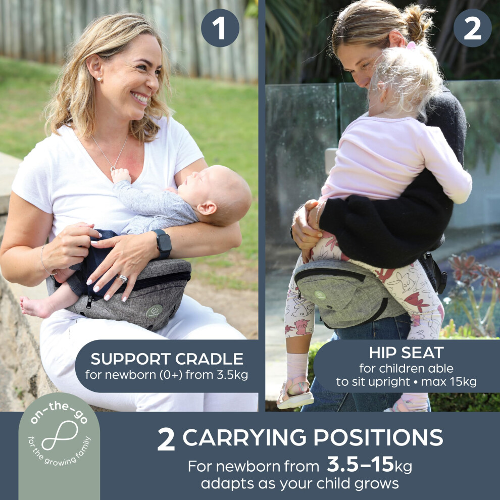 Dreambaby Up  Go Baby Hip Seat Carrier – Lightweight Toddler Holder wi-image-OPC-PWS6962-NEW