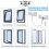 6 Pcs Window Safety Locks, Self-Adhesive Window Restrictor for UPVC 6